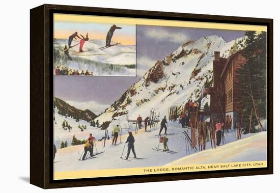 Alta Ski Lodge, Utah-null-Framed Stretched Canvas