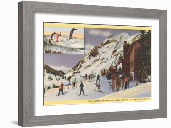 Alta Ski Lodge, Utah-null-Framed Art Print