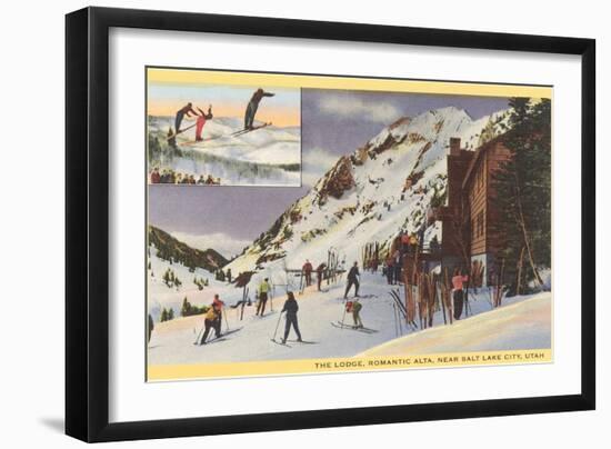 Alta Ski Lodge, Utah-null-Framed Art Print