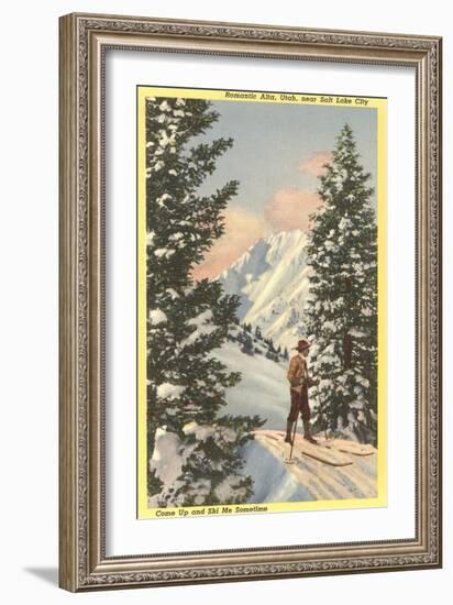 Alta Ski Resort, Salt Lake City, Utah-null-Framed Art Print