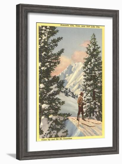 Alta Ski Resort, Salt Lake City, Utah-null-Framed Art Print