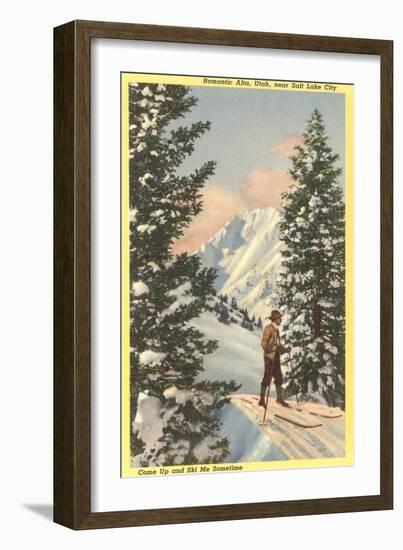 Alta Ski Resort, Salt Lake City, Utah-null-Framed Art Print