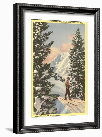 Alta Ski Resort, Salt Lake City, Utah-null-Framed Art Print