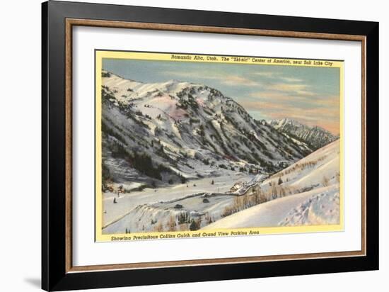 Alta Ski Resort, Salt Lake City, Utah-null-Framed Art Print