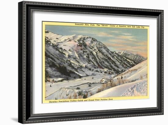 Alta Ski Resort, Salt Lake City, Utah-null-Framed Art Print