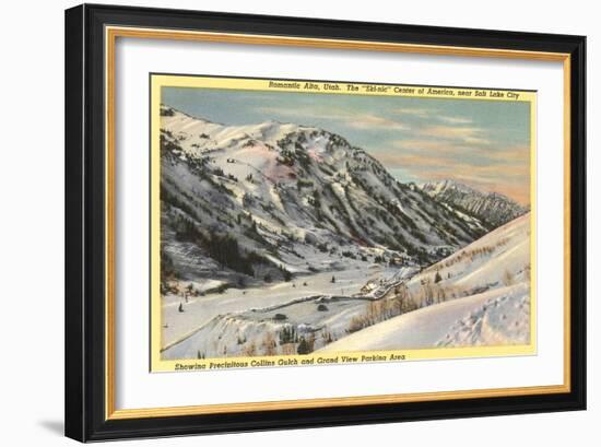 Alta Ski Resort, Salt Lake City, Utah-null-Framed Art Print