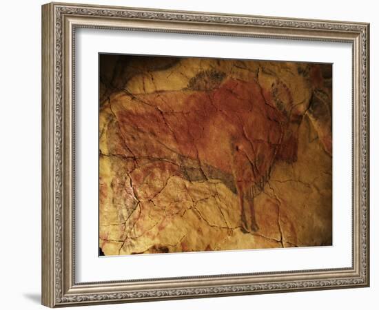 Altamira Cave Painting of a Bison-Javier Trueba-Framed Photographic Print