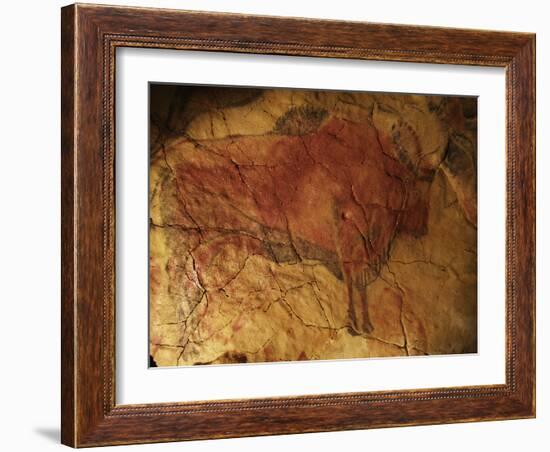 Altamira Cave Painting of a Bison-Javier Trueba-Framed Photographic Print