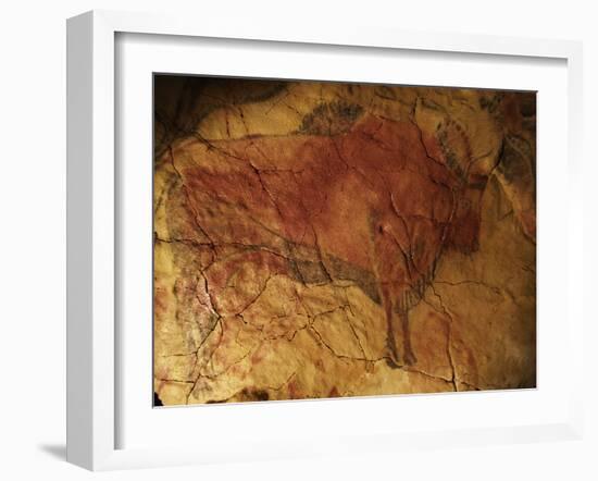 Altamira Cave Painting of a Bison-Javier Trueba-Framed Photographic Print