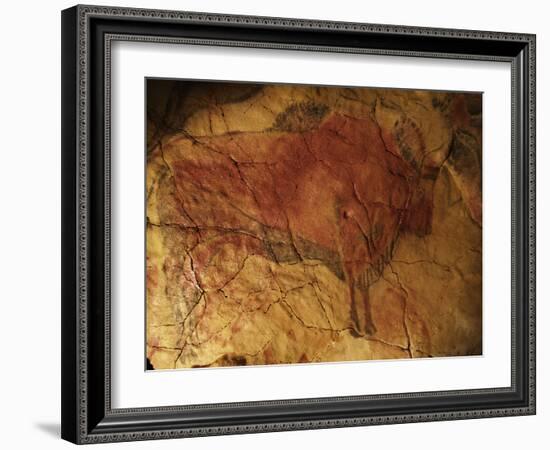 Altamira Cave Painting of a Bison-Javier Trueba-Framed Photographic Print