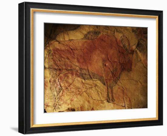 Altamira Cave Painting of a Bison-Javier Trueba-Framed Photographic Print