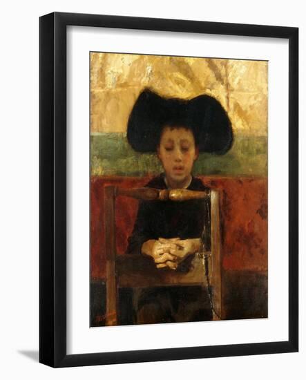 Altar Boy Praying, C.1865-1875-Antonio Mancini-Framed Giclee Print