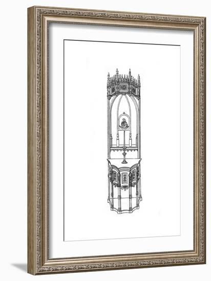 Altar, C15th Century-Henry Shaw-Framed Giclee Print