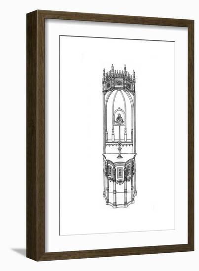 Altar, C15th Century-Henry Shaw-Framed Giclee Print