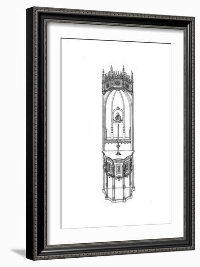 Altar, C15th Century-Henry Shaw-Framed Giclee Print