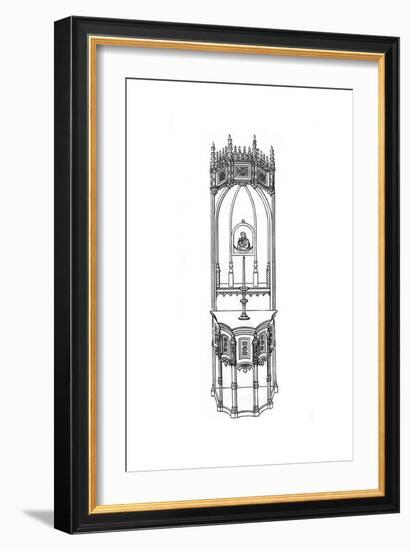 Altar, C15th Century-Henry Shaw-Framed Giclee Print