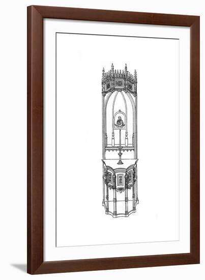 Altar, C15th Century-Henry Shaw-Framed Premium Giclee Print