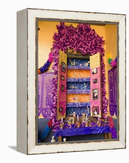 Altar, Day of the Dead, Patzcuaro, Michoacan State, Mexico, North America-Wendy Connett-Framed Premier Image Canvas