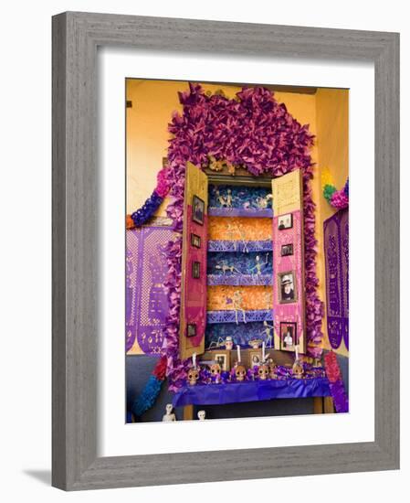 Altar, Day of the Dead, Patzcuaro, Michoacan State, Mexico, North America-Wendy Connett-Framed Photographic Print