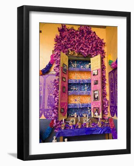 Altar, Day of the Dead, Patzcuaro, Michoacan State, Mexico, North America-Wendy Connett-Framed Photographic Print