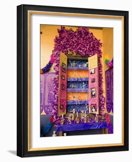 Altar, Day of the Dead, Patzcuaro, Michoacan State, Mexico, North America-Wendy Connett-Framed Photographic Print