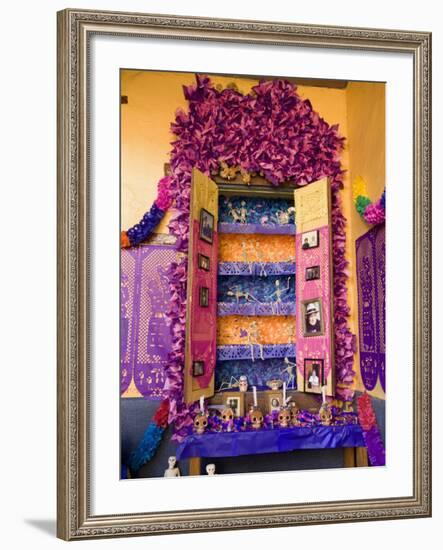 Altar, Day of the Dead, Patzcuaro, Michoacan State, Mexico, North America-Wendy Connett-Framed Photographic Print