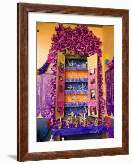 Altar, Day of the Dead, Patzcuaro, Michoacan State, Mexico, North America-Wendy Connett-Framed Photographic Print