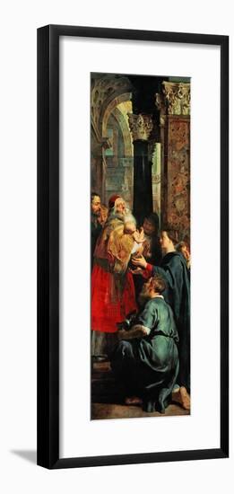 Altar: Descent from Cross, Right Panel: Presentation in the Temple-Peter Paul Rubens-Framed Giclee Print