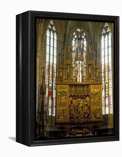 Altar in 14th Century Church of St. Jacob, Levoca, Slovakia-Upperhall-Framed Premier Image Canvas