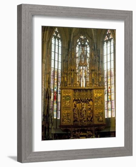 Altar in 14th Century Church of St. Jacob, Levoca, Slovakia-Upperhall-Framed Photographic Print