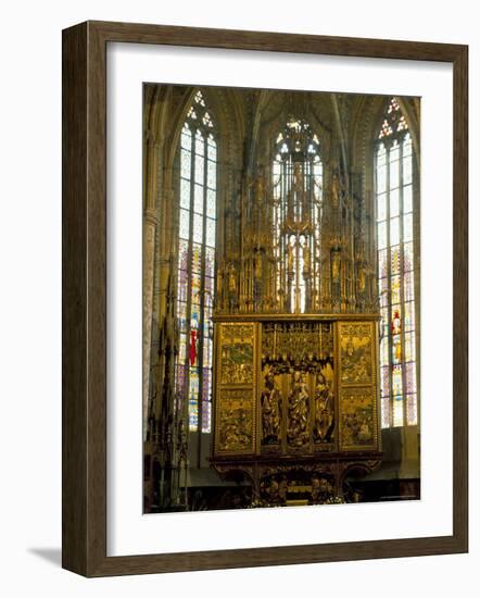 Altar in 14th Century Church of St. Jacob, Levoca, Slovakia-Upperhall-Framed Photographic Print