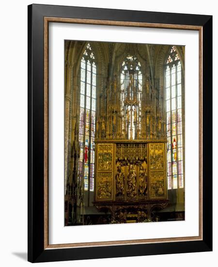 Altar in 14th Century Church of St. Jacob, Levoca, Slovakia-Upperhall-Framed Photographic Print