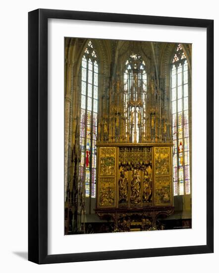 Altar in 14th Century Church of St. Jacob, Levoca, Slovakia-Upperhall-Framed Photographic Print