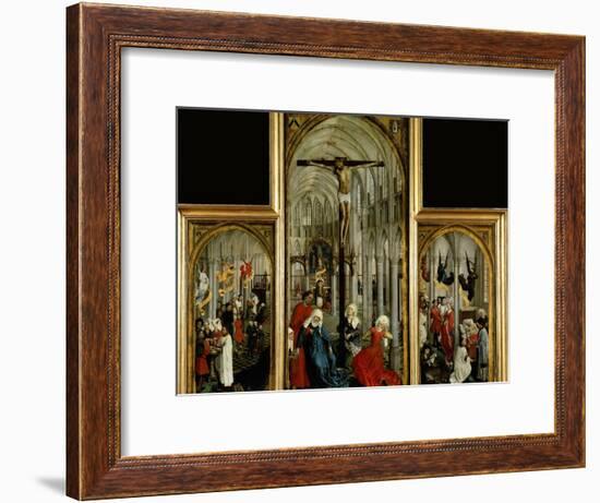 Altar of the Seven Sacraments, Painted Before 1450-Rogier van der Weyden-Framed Giclee Print