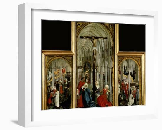 Altar of the Seven Sacraments, Painted Before 1450-Rogier van der Weyden-Framed Giclee Print