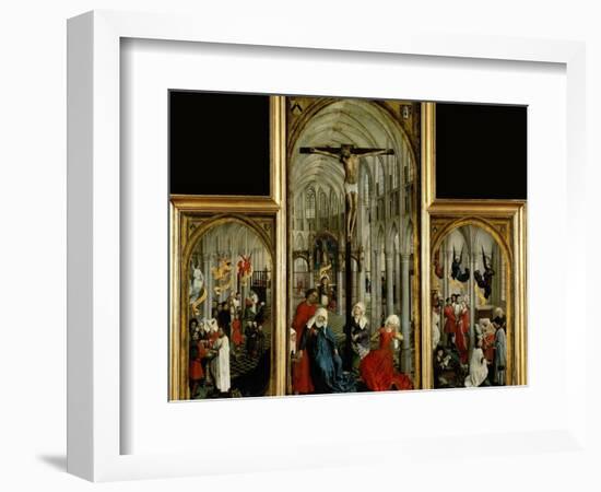 Altar of the Seven Sacraments, Painted Before 1450-Rogier van der Weyden-Framed Giclee Print