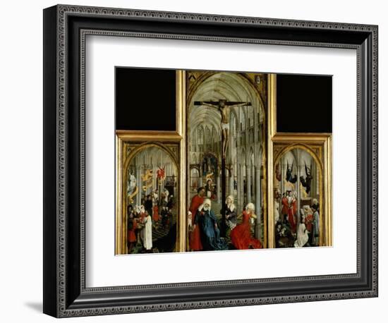 Altar of the Seven Sacraments, Painted Before 1450-Rogier van der Weyden-Framed Giclee Print