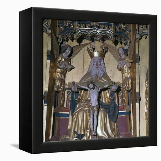 Altar-piece of God the Father, 15th century. Artist: Unknown-Unknown-Framed Premier Image Canvas
