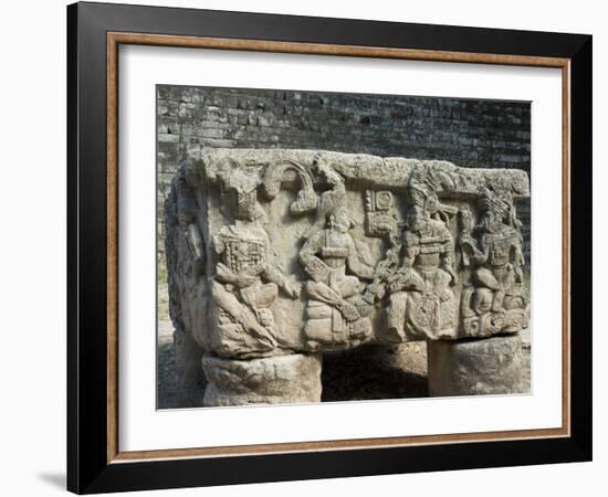 Altar Q, West Court, Copan Archaeological Park, Copan, UNESCO World Heritage Site, Honduras-null-Framed Photographic Print