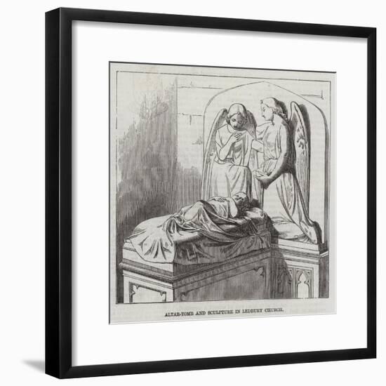 Altar-Tomb and Sculptures in Ledbury Church-null-Framed Giclee Print