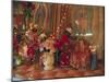 Altar with Candles, Flowers, and Spiritual Imagery for the Day of the Dead Celebration, Mexico-Judith Haden-Mounted Photographic Print