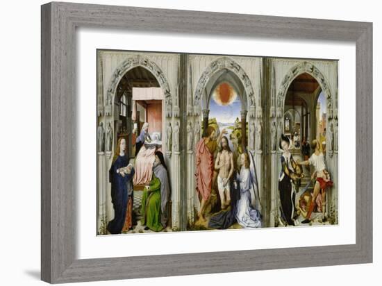 Altar with Scenes from the Legend of the John the Baptist-Rogier van der Weyden (Follower of)-Framed Giclee Print