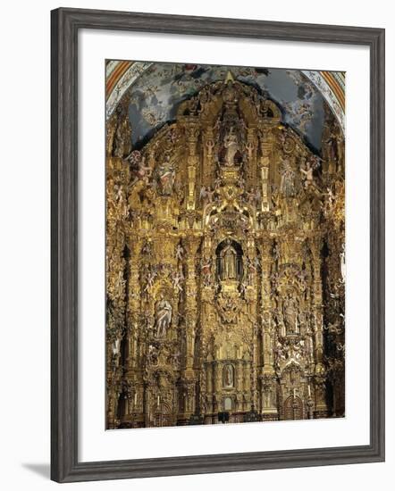 Altarpiece Dedicated to St. Francis Xavier, 1753-Miguel Cabrera-Framed Giclee Print