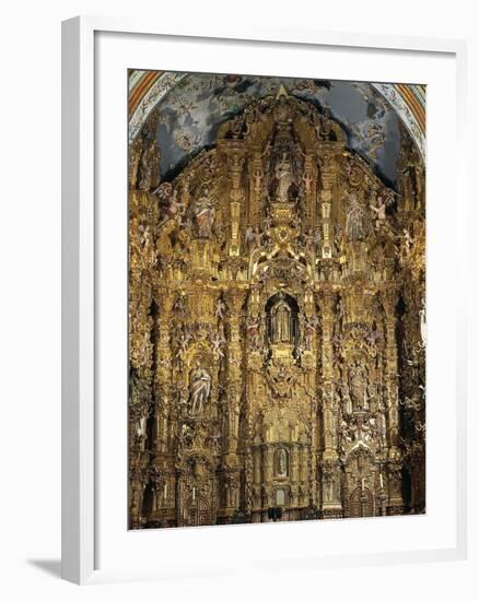 Altarpiece Dedicated to St. Francis Xavier, 1753-Miguel Cabrera-Framed Giclee Print