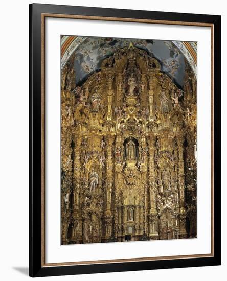 Altarpiece Dedicated to St. Francis Xavier, 1753-Miguel Cabrera-Framed Giclee Print