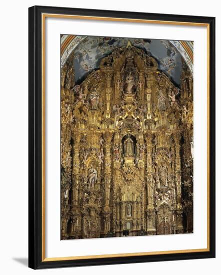 Altarpiece Dedicated to St. Francis Xavier, 1753-Miguel Cabrera-Framed Giclee Print