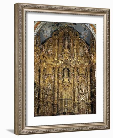 Altarpiece Dedicated to St. Francis Xavier, 1753-Miguel Cabrera-Framed Giclee Print