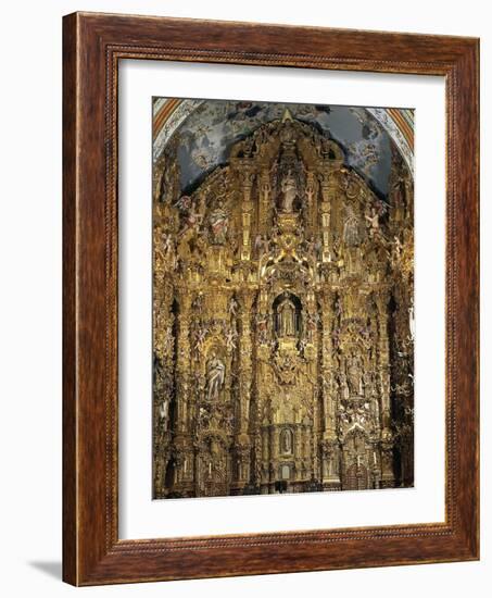 Altarpiece Dedicated to St. Francis Xavier, 1753-Miguel Cabrera-Framed Giclee Print