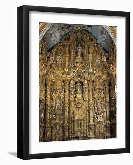 Altarpiece Dedicated to St. Francis Xavier, 1753-Miguel Cabrera-Framed Giclee Print