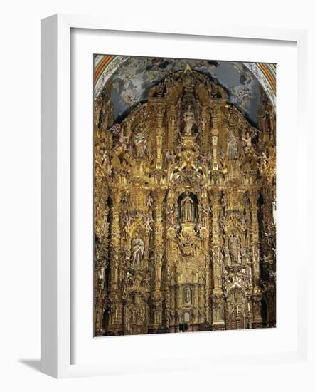 Altarpiece Dedicated to St. Francis Xavier, 1753-Miguel Cabrera-Framed Giclee Print